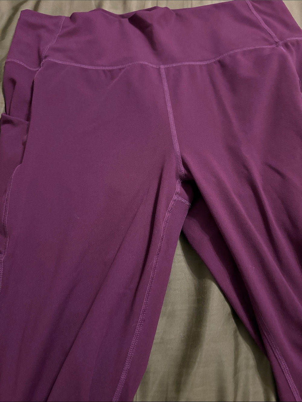 Fabletics Deep Plum High-Rise Leggings